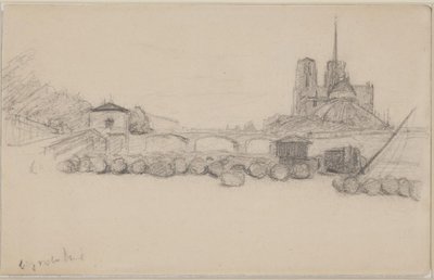 Notre Dame set fra øst af Albert Gottschalk