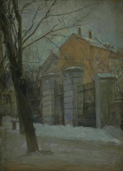 Assistance-kirkegården i København. Vinter af Albert Gottschalk