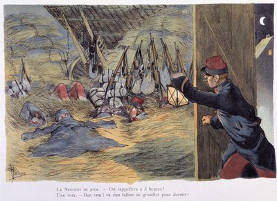 Dan la straille - i ""Military Album"" af Albert Guillaume (1873-1942), omkring 1900 af Albert Guillaume