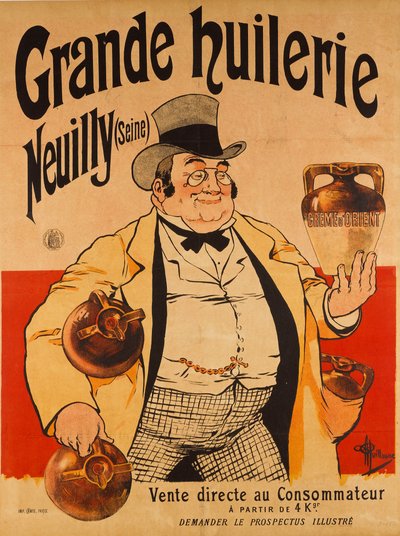 Stor oliemølle - Neuilly Seine, ca. 1895. af Albert Guillaume