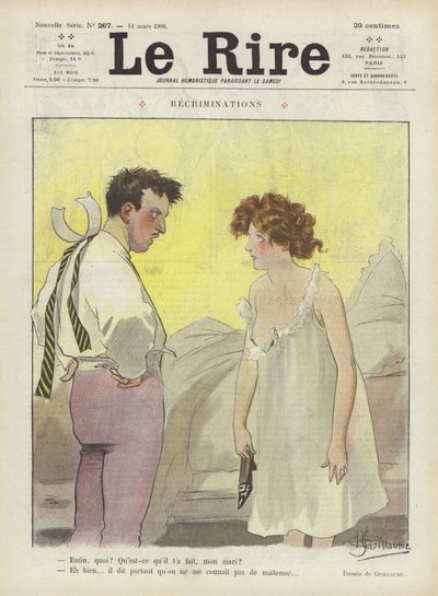 Rekrutteringer. Illustration til Le Rire af Albert Guillaume
