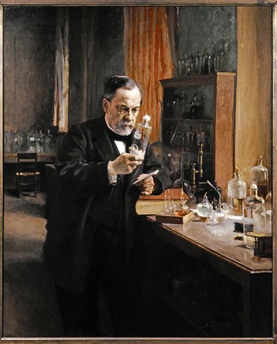 Louis Pasteur i sit laboratorium af Albert Gustaf Aristides Edelfelt