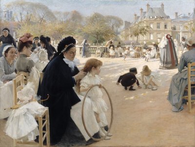 Luxembourg-haven, Paris af Albert Gustaf Aristides Edelfelt