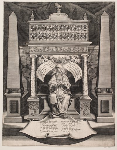 Elisabeth Lunge. Mindeblad af Albert Haelwegh