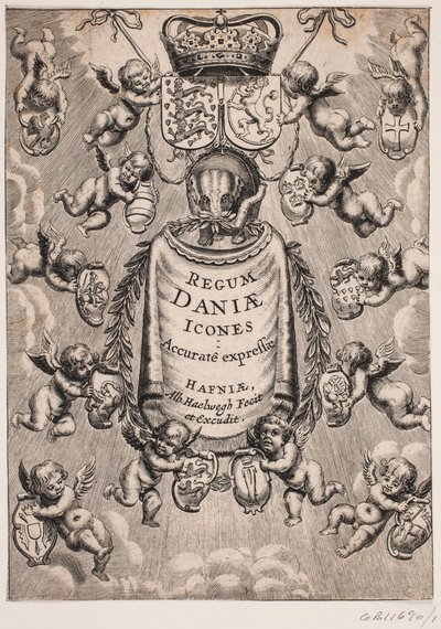 Titelblad til "Kongene af Danmarks Ikoner", 1646 af Albert Haelwegh