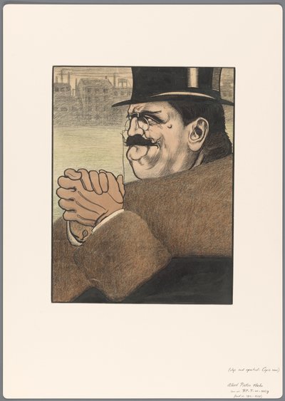 Design til en politisk tegneserie: Kapitalisten af Albert Hahn (I)