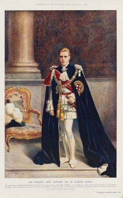 Kong Edward VIII som prins af Wales af Albert Henry (after) Collings