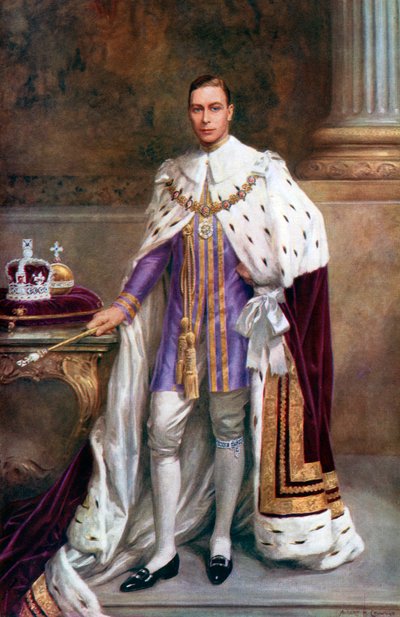 Kong George VI i kroningsdragt, 1937. af Albert Henry Collings