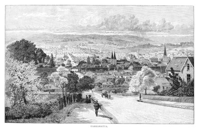 Parramatta, New South Wales, Australien, 1886. af Albert Henry Fullwood