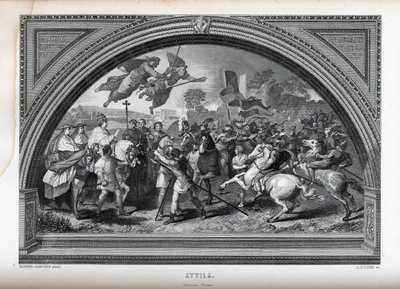 Attila efter Raphael, 1882 af Albert Henry Payne