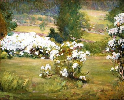 Blooming Flowers, ca. 1925 (olie på lærred) af Albert Herter