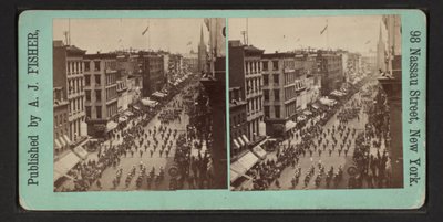 Fine øjeblikkelige udsigter over den store frimurerparade, 24. juni, 1875 af Albert J. Fisher