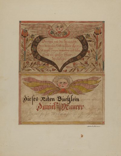 Manuskript og miniature, ca. 1937. af Albert J. Levone