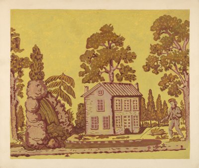 Tapet Brugt som Bandbox Cover, ca. 1937. af Albert J. Levone