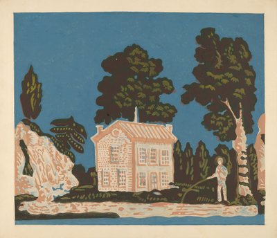 Tapet til Bandbox Covering, ca. 1937. af Albert J. Levone