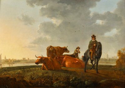 græsgange ved åen af Albert Jacobsz Cuyp