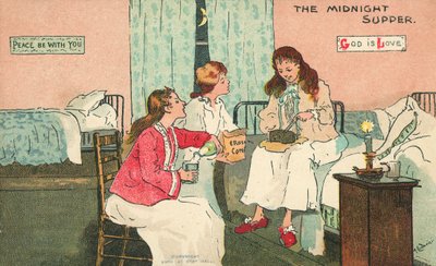 Midnatsaften (farve litho) af Albert Jnr. Ludovici
