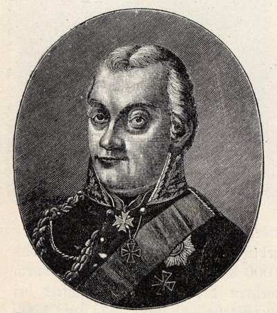 Feltmarskal Friedrich Graf von Kleist von Nollendorf 1762-1823. af Albert Johann Christian Schule