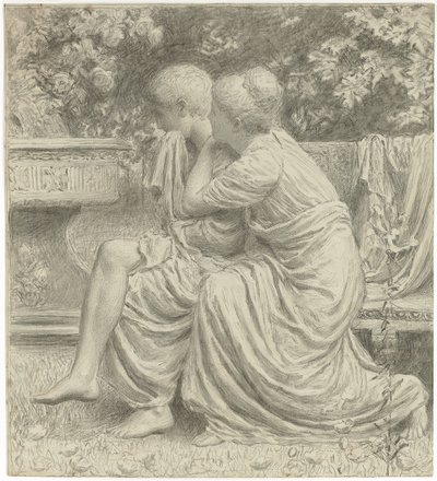 Tegnefilm til "En idyl", af Albert Joseph Moore