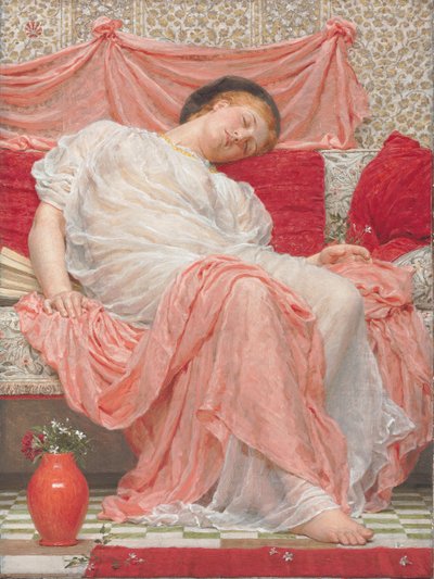Jasmin (olie på lærred) af Albert Joseph Moore
