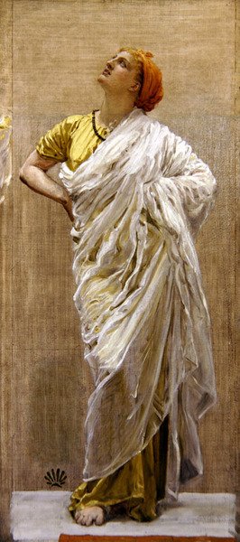 Study for Birds, ca. 1878 (olie og blyant på to lærreder) af Albert Joseph Moore