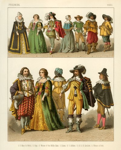 Franske kostumer 1600 af Albert Kretschmer