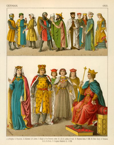 Tysk kostume 1200 af Albert Kretschmer