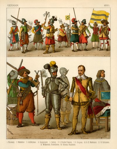 Tyske kostumer 1600 af Albert Kretschmer