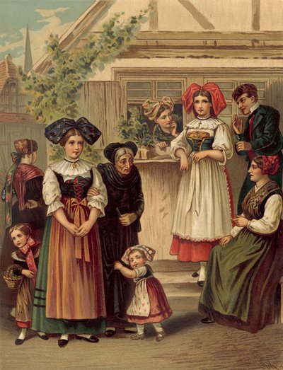 Tysk kostume, Alsace omkring Strasbourg af Albert Kretschmer