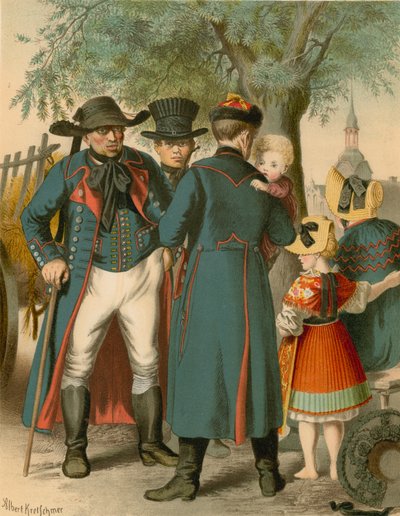 Tysk dragt, Pommern, Weitzacker af Albert Kretschmer