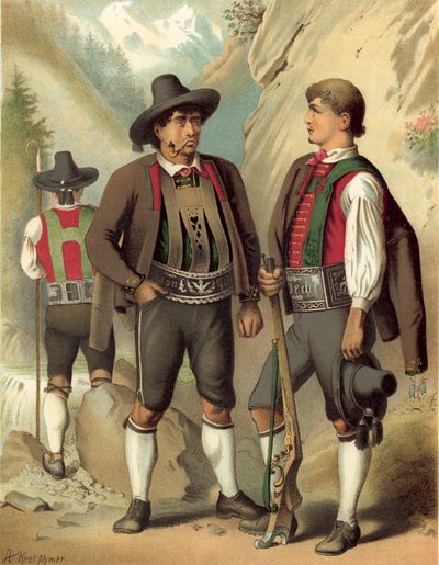 Tysk kostume, Tyrol, Passeyer af Albert Kretschmer