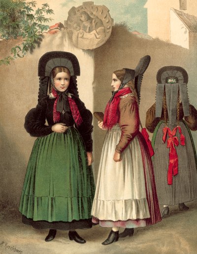 Tysk kostume, Wurtemberg omkring Rottweil af Albert Kretschmer