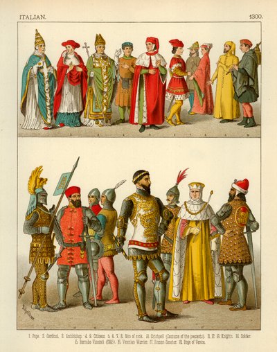 Italiensk kostume 1300 af Albert Kretschmer