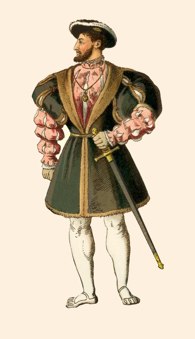 Kong Frans I af Frankrig, 1547 af Albert Kretschmer