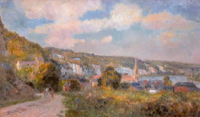 Udsigt over La Bouille, af Albert Lebourg
