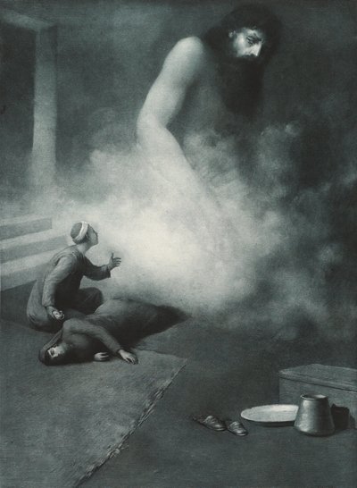 Aladdin and the Genie, 1897 af Albert Letchford
