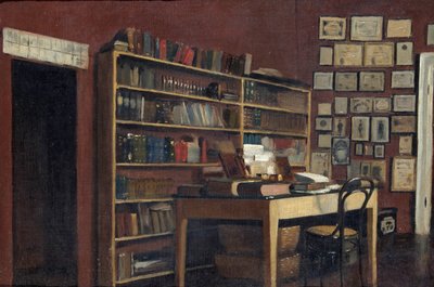 Hjørne af Sir Richard Burtons Study, 1889 af Albert Letchford