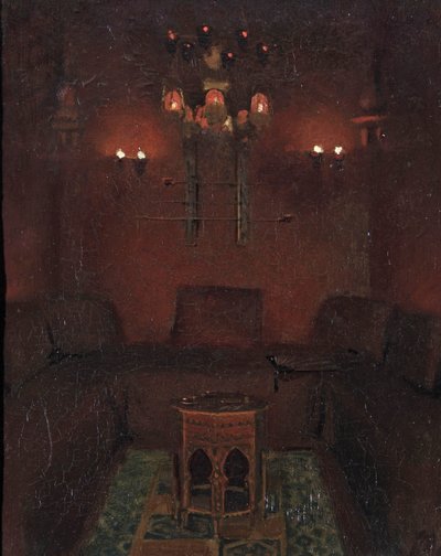 Interiør af Sir Richard Burtons kapel, 1889 af Albert Letchford