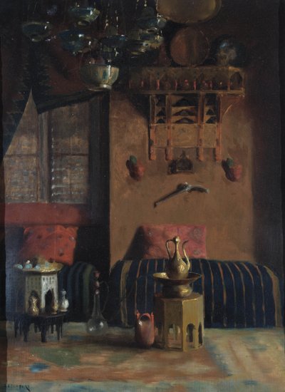 Sir Richard Burtons Rygerum, 1889 af Albert Letchford