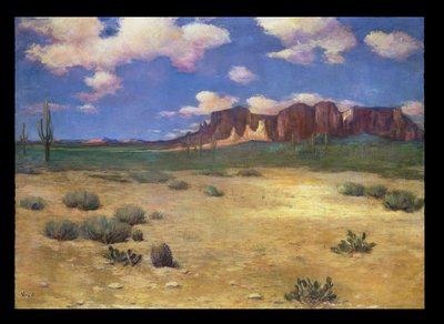 Arizona Landscape (olie på lærred) af Albert Lorey Groll