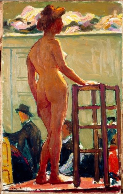 Nøgen på en piedestal af Albert Marquet