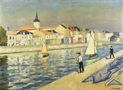Lystfiskere ved Chaume; Lystfiskere ved La Chaume af Albert Marquet
