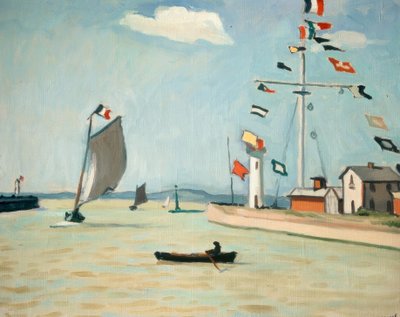 Honfleur havn af Albert Marquet