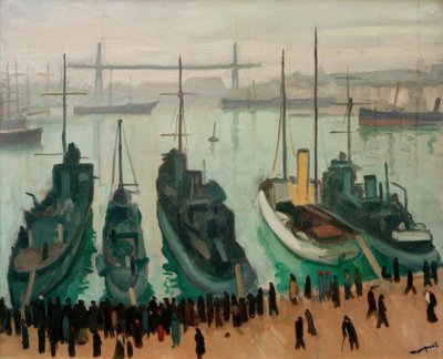 Den gamle havn i Marseille af Albert Marquet