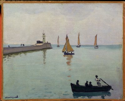 Indgang til havnen (olie på lærred) af Albert Marquet