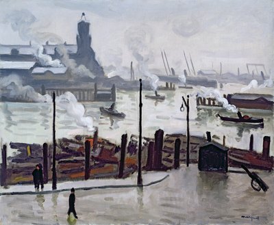 Hamborg Havn af Albert Marquet