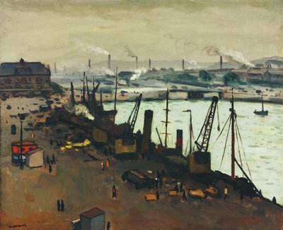 Havnen i Boulogne-sur-Mer af Albert Marquet