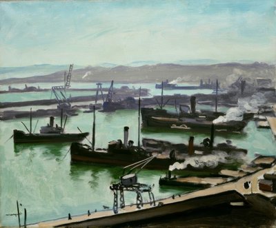 Havnen i Algier af Albert Marquet