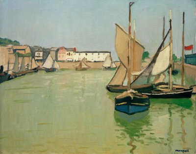 Havnen i Honfleur af Albert Marquet