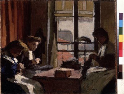 Milliners (Milliners). Maleri af Pierre Albert Marquet (1875-1947). Olie på lærred. Søn: 1901-1902. Størrelse: 50,5x61 cm. Eremitagemuseet, Sankt Petersborg (Saint-Petersburg) af Albert Marquet